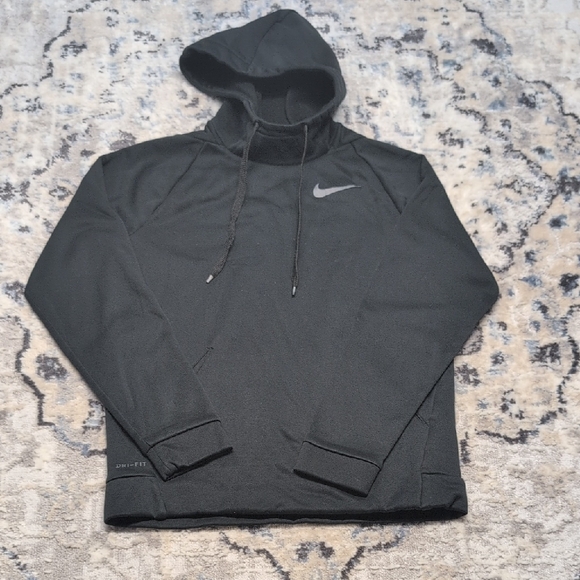 Nike Other - Nike Dri-FIT Black Pullover Hoodie Mens Small Athletic Fit Sweatshirt Lightweigt